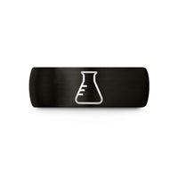 romantic presents for her – black tungsten beaker wedding band