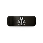 special presents for girlfriend – black & rose gold tungsten ladybug wedding band