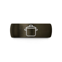 tungsten couples wedding – gunmetal & black tungsten stockpot wedding band
