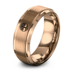 unique presents for boyfriend – rose gold tungsten yggdrasil circle ring