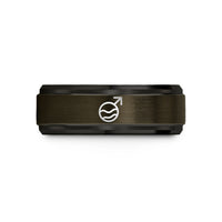tungsten wedding bands men – gunmetal & black tungsten iron mars wedding band