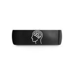 cool presents for guys – black tungsten brain awareness wedding band