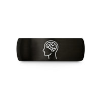 birthday present ideas men – black tungsten brain awareness wedding band