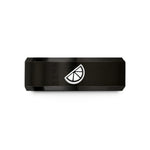 personalized presents for guys – black tungsten citrus wedge wedding band