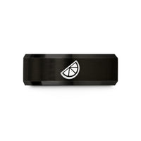 personalized presents for guys – black tungsten citrus wedge wedding band