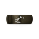 cool presents for men – gunmetal & black tungsten fuel nozzle wedding band