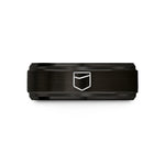 birthday present ideas men – black tungsten pocket hole wedding band