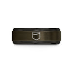 men's cool tungsten ring – gunmetal & black tungsten pocket hole wedding band