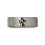 unique presents for guys – black & blue & silver tungsten sea dragon wedding band