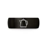 engraved rings for him – black tungsten kettle wedding band