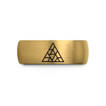 tungsten rings for him – gold & silver tungsten triangle mosaic wedding band