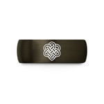 his and hers jewelry – gunmetal & black tungsten dara knot wedding band
