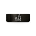 personalized presents for men – black & rose gold tungsten father son wedding band