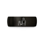 anniversary present for him – black tungsten father son wedding band