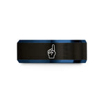 best presents for guys – black & blue tungsten foam hand wedding band