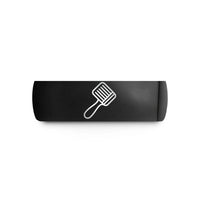 best presents for husband – black tungsten shedding brush wedding band