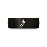 unique presents for men – black tungsten shedding brush wedding band