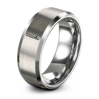 cool presents for guys – grey tungsten burette ring