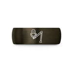 special presents for guys – gunmetal & black tungsten microphone boom wedding band