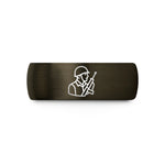 special present for him – gunmetal & black tungsten soldier rifle sling wedding band