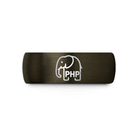 men birthday present ideas – gunmetal & black tungsten php wedding band