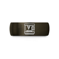unique rings for her – gunmetal & black tungsten cnc machine wedding band