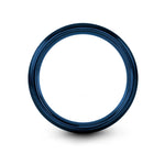 special presents for her – logic analyzer engraving on blue tungsten wedding band