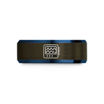 special presents for her – gunmetal & blue tungsten logic analyzer wedding band