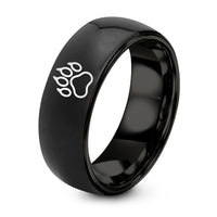swatch color sample for Wolf Paw Print ring style 01