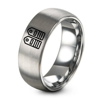 Gifts for Moms Birthday – grey tungsten captain epaulets ring