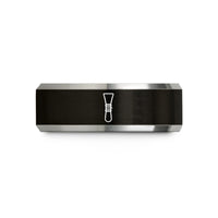special birthday present ideas – black & gray tungsten bassoon reed wedding band