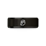 unique birthday presents mom – black tungsten lady justice wedding band