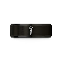 thoughtful presents for her – black & gold tungsten makeup brush wedding band