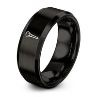 best presents for mom – black tungsten makeup brush ring