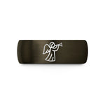 special present ideas mom – gunmetal & black tungsten trumpeting angel wedding band