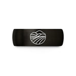 meaningful present for friends – black & rose gold tungsten vineyard hills wedding band