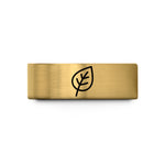 personalized rings for her – gold tungsten environmental leaf wedding band