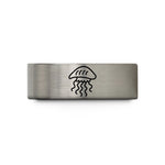 special presents for grandma – gray tungsten man o war wedding band