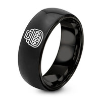 Gifts for New Grandmothers – black tungsten stenograph machine ring