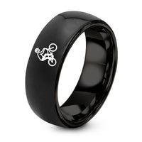 Gifts for New Mothers – black tungsten bmx freestyle rider ring