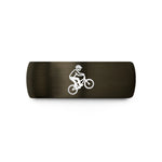 unique presents for women – gunmetal & black tungsten bmx freestyle rider wedding band