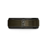 presents for new moms – gunmetal & black tungsten the high priestess wedding band