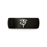 special presents for couples – black & gold tungsten horus ankh wedding band