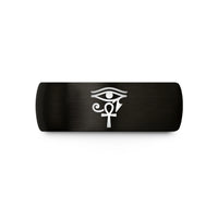 unique presents for him – black tungsten horus ankh wedding band