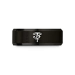 personalized presents for her – black tungsten horus ankh wedding band