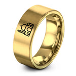 special presents for her – gold tungsten mosque silhouette ring