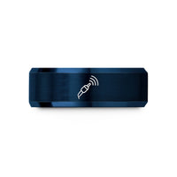 unique presents for women – blue tungsten signal probe wedding band