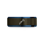 thoughtful presents for her – gunmetal & blue tungsten signal probe wedding band