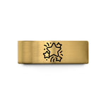special presents for her – gold tungsten confetti stars wedding band