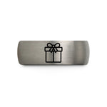 special presents for ladies – black & gray tungsten gift box wedding band